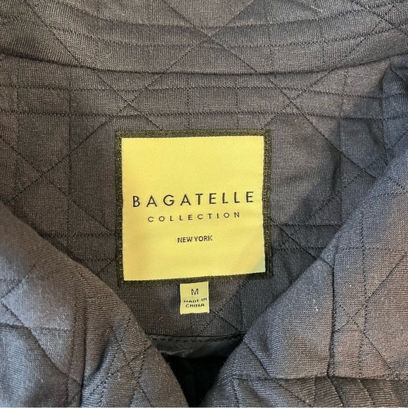 Bagatelle navy quilted cardigan size medium - Picture 2 of 8